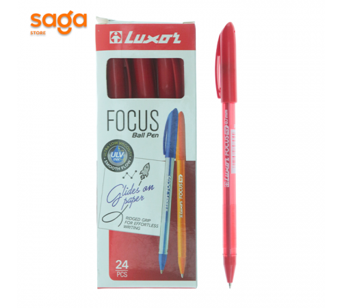 Ручка шариковая Luxor Focus, красный, 0,7мм. 16403.