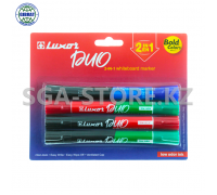 Набор маркеры для доски Luxor DUO 33000.