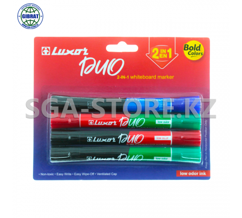 Набор маркеры для доски Luxor DUO 33000.
