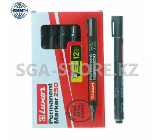 Маркер перманентный "Luxor", черный, 3451.