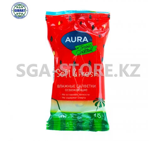 Салфетки влажные 15шт.