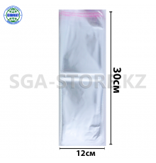 Пакеты с клейкой полосой/слюда 12*30см