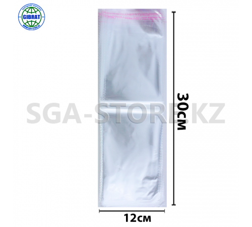 Пакеты с клейкой полосой/слюда 12*30см