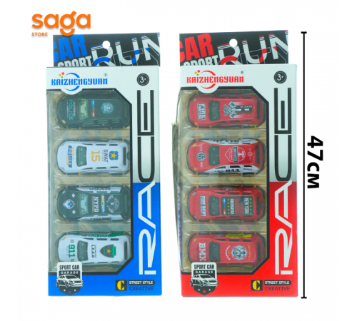 Набор металлических машинок в коробке-4шт. 957-16 957-17