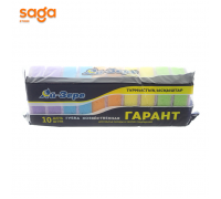 Губка Айзере для мытья посуды и уборки помещений в пакете-10шт 1/20