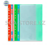 Файл цветной пластиковый, с вкладышами, 30 листов.
