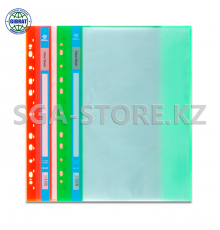 Файл пластиковый, с вкладышами, 30 листов.