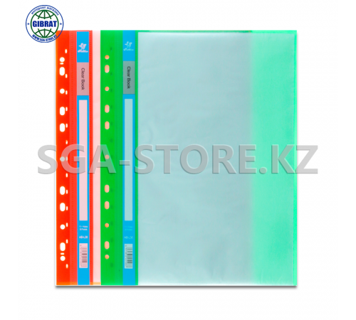 Файл пластиковый, с вкладышами, 30 листов.