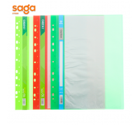 Файл L 10л (цветной) пластиковый, с вкладышами, 1/10/500