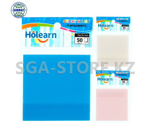 Стикер прозрачный 76*76мм, 50шт. 3302.