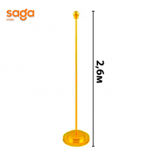 Флагшток напольный, высота-2,6 метра, металлический.
