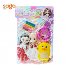 Кукла японка раскраска в салафане 8817