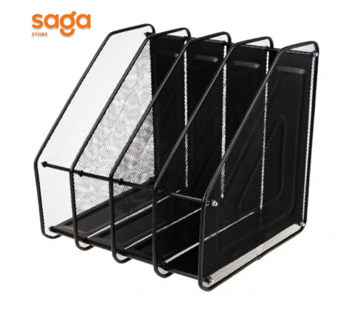 Лоток для документов, металлический, 4 секции.