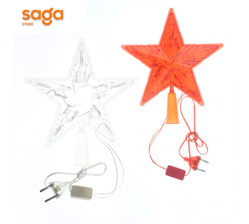 Верхушка на ёлку «Звезда», светящийся, E-10. E-11.