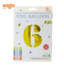 Надувные фольговые шарики 6 размер-32 золото. 1/600