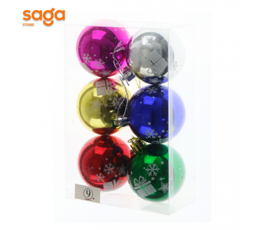 Набор ёлочных шаров ИНГ 9