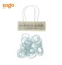 Резинки для волос белые (на сумочке) A-20