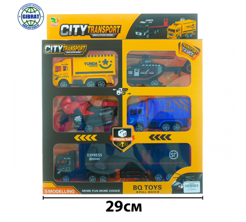 Машина СпецТехника в коробке 5х 600-69