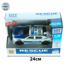 Машина Полицейская, музыкальная в коробке  500.