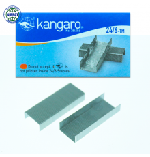 Скоба 24/6 "Kangaro", в коробке-20 пачек, в пачке-1000шт.