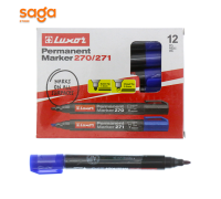 Маркер перманентный Luxor синий 3522. 1/12