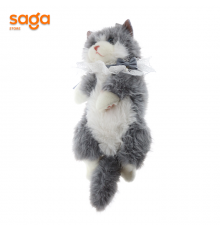 Мягкая игрушка музыкальная сумка Кошка 55см