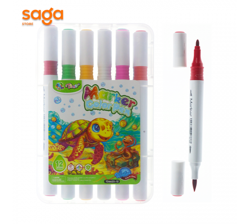 Фломастер, 12 цветов, 6625-12