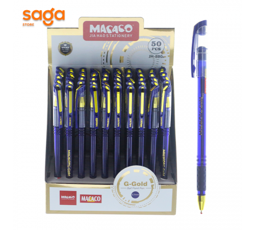 Ручка шариковая MACAGO, синий/красный/черный, 0,5мм 50/2400 JH-880.