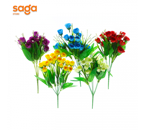 Букет искусственных кустовых роз с декоративными ягодами YH 171 1/40/280