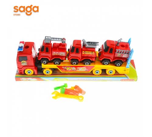 Игрушка трейлер-конструктор под колпаком HL 8637