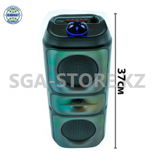 Музыкальная портативная bluetooth колонка с караоке, микрофон в комплекте  "KIMISO"