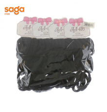 Резинки для волос ЧЕРНЫЙ А-8 (пачка)