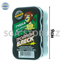 Губка для обуви, черная, Тройной Блеск