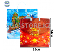 Пакеты с пластиковой ручкой, производство-Россия, 37*35