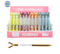 Ручка шариковая "Flamingo", 0.7мм, синий, M9001