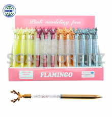 Ручка шариковая "Flamingo", 0.7мм, синий, M9001