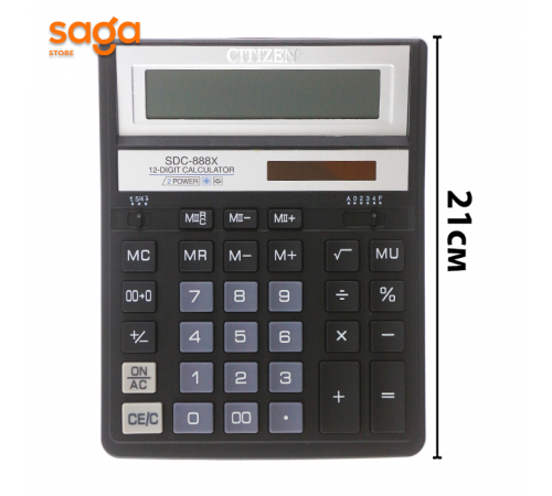Калькулятор "Citizen", 12-разрядный, SDC-888.
