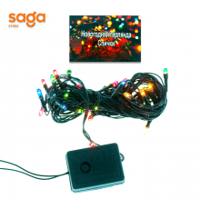 Ёлочная гирлянда "Спички", лампочек-60шт, длина-5,5 метр.  (9*4,5*6)