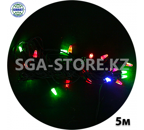 Ёлочная гирлянда, лампочек-18шт, длина-5 метр, М-8