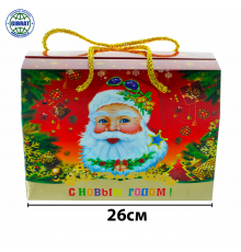 Коробка подарочная "С новым годом!" 12х ZН-34