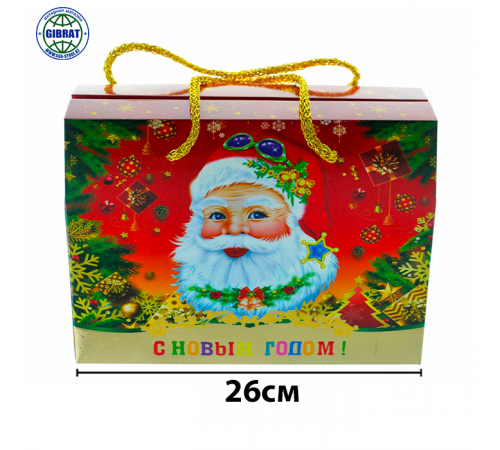 Коробка подарочная "С новым годом!" 12х ZН-34