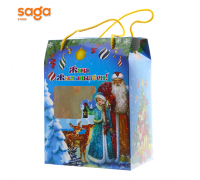 Подарочная коробка "С новым годом\Жаңа жылыңызбен"  25х 002-1