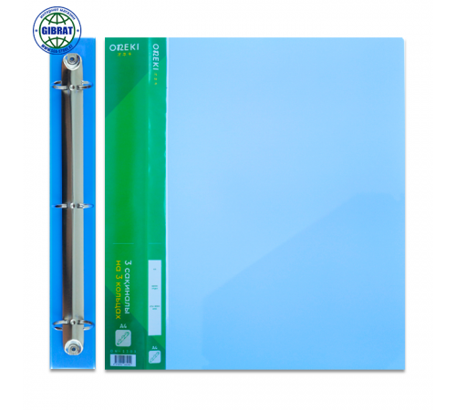 Папка регистр на трёх кольцах, формат-А4, КТ-5303А