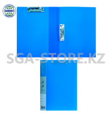 Папка с двумя зажимами синий, формат-А4, 2002-50B