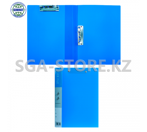 Папка с двумя зажимами синий, формат-А4, 2002-50B