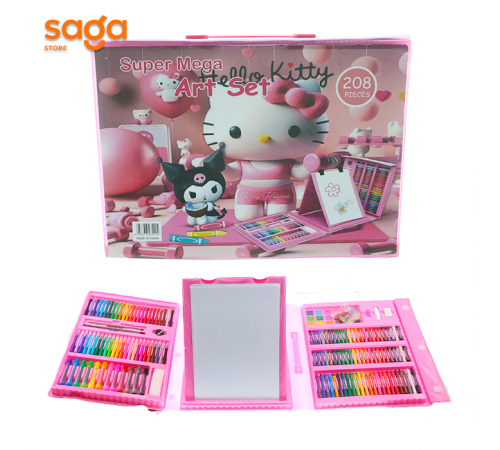 Набор для рисования 208 предметов с мольбертом 1/10 208P