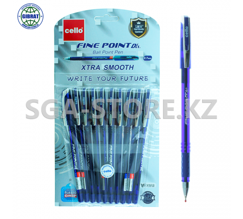 Ручка шариковая "Cello", 0.7мм, синий, в упаковке-10шт. CL-389-10/58