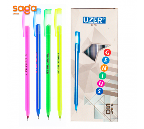 Ручка шариковая  UZER Genius, синий, 0,7мм.