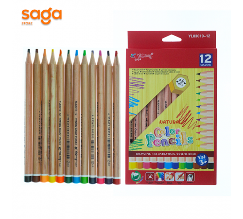 Цветные карандаши  Yalong 83019-12цв