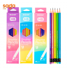 Карандаши чернографитные "BRADEN", в пачке 12шт.  BD-900